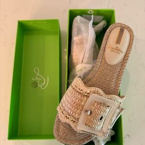 Sam Edelman Woman's Sandals Bambi Natural Raffia - Size 7.5 NWT